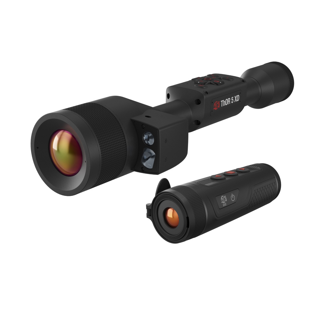 ATN TIWST51250LRFKBT6 THOR 5 LRF Thermal Black 1280 X 1024 Resolution 60 FPS Built in Laser Range Finder Incl: BlazeTrek 619 Viewer TIWST51250LRFKBT6 