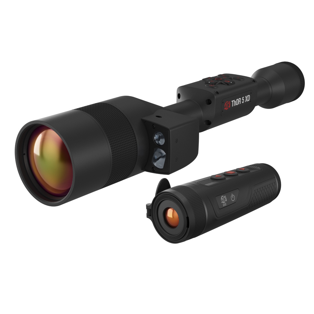 ATN TIWST51275LRFKBT6 THOR 5 LRF Thermal Black 1280 X 1024 Resolution 60 FPS Built in Laser Range Finder Incl: BlazeTrek 619 Viewer TIWST51250LRFKBT6 