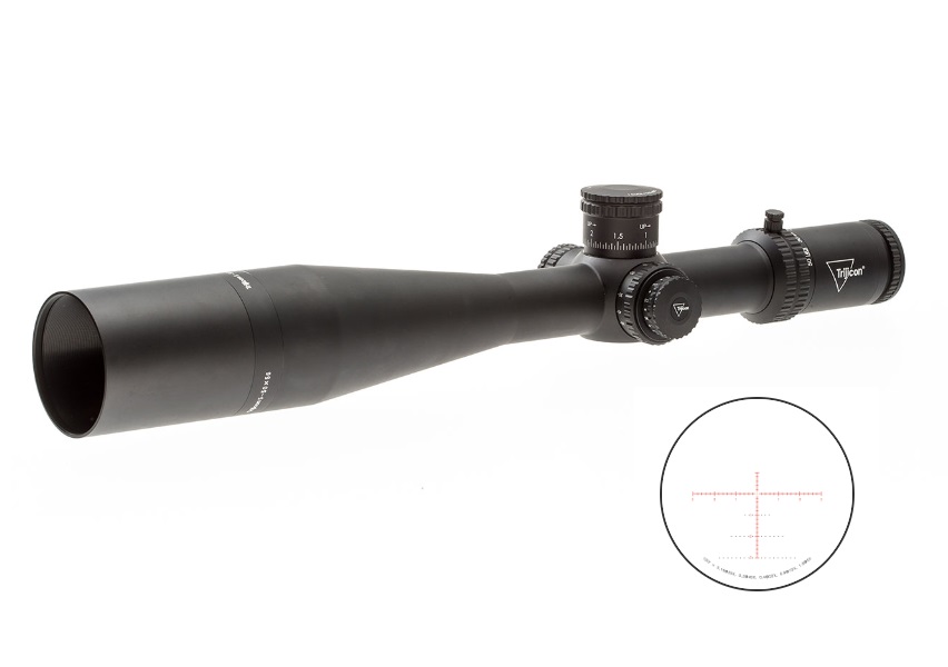 Trijicon Tenmile 5-50x56mm Illuminated MRAD Dot Riflescope - Extreme Long-Range Precision, Dual Red/Green Reticles, Second Focal Plane