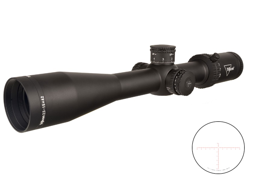 Trijicon Credo 2.5-15x42mm Rifle Scope Matte Black 30mm Tube Red MRAD Retic