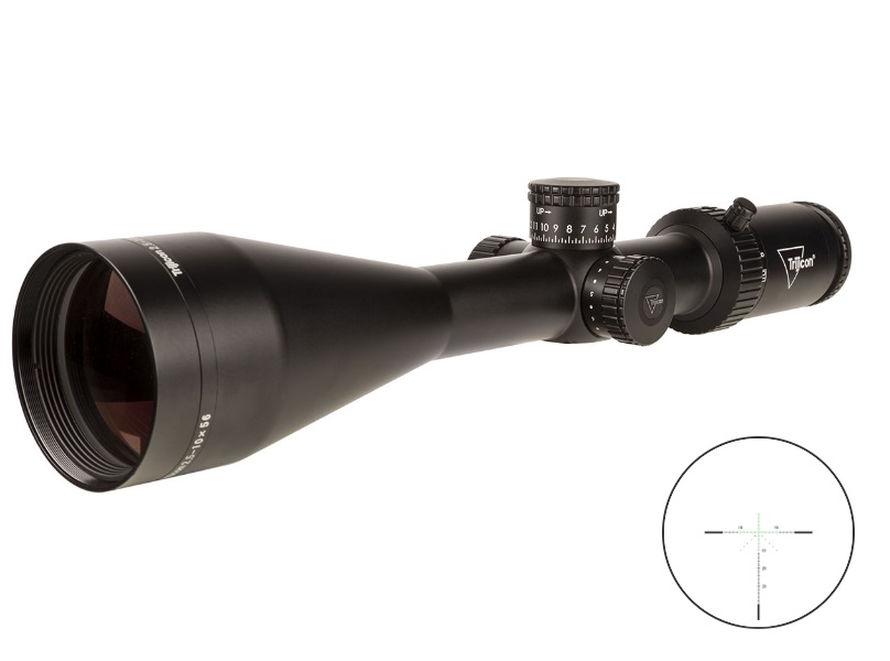Trijicon 2900028 Credo HX 2.5-10x56mm Satin Black LED Green Reticle Scope