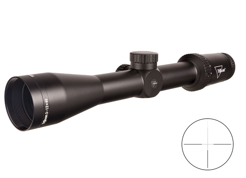 Trijicon Huron HR1240 3-12x40mm Riflescope, Satin Black, BDC Hunter Holds Reticle, 30mm Tube, Second Focal Plane