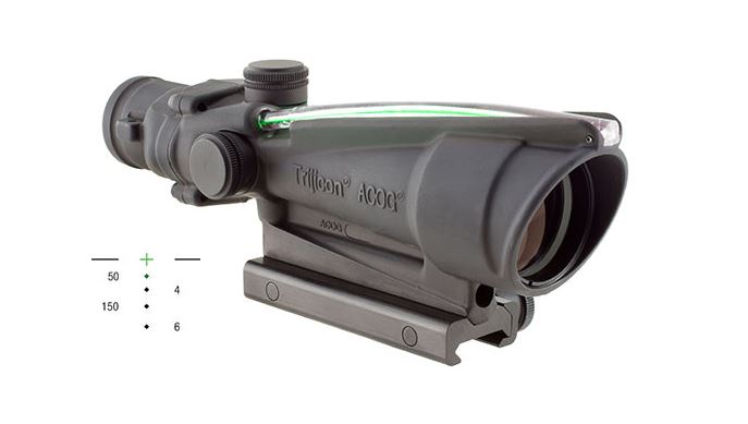 Trijicon 100416 ACOG Matte Black 3.5x35mm Illuminated Green Crosshair 3...