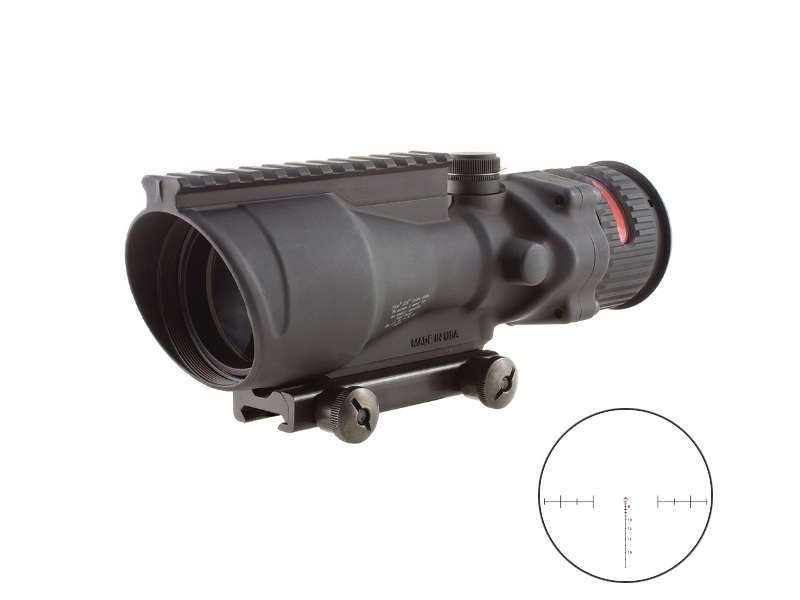Trijicon 100006 ACOG 6x48mm Black Riflescope Red Chevron Reticle