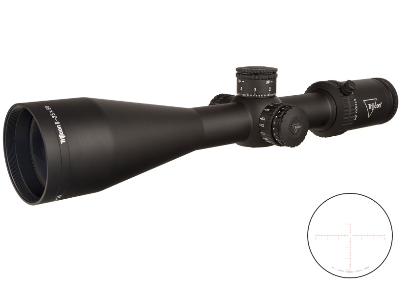 Trijicon Tenmile 5-25x50mm SFP Riflescope 30mm Tube Red MRAD Reticle