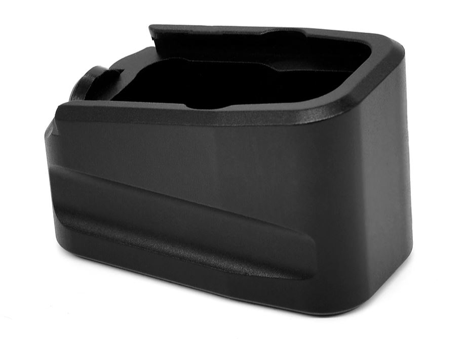 Warne 3132 Glock 43 Magazine Extension Black Aluminum +2 Capacity