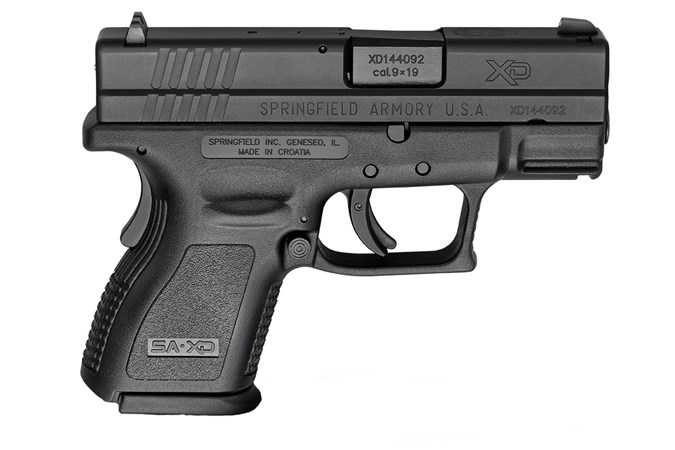 Springfield Armory XD Sub-Compact Essentials Pack 9mm Semi-Auto Pistol