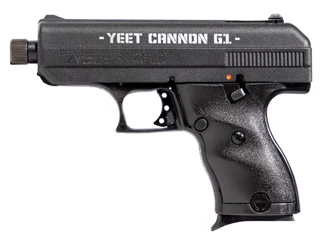 Hi-Point 916G1YCTB C-9 Yeet Cannon 9mm Pistol, 8rd, Threaded Barrel