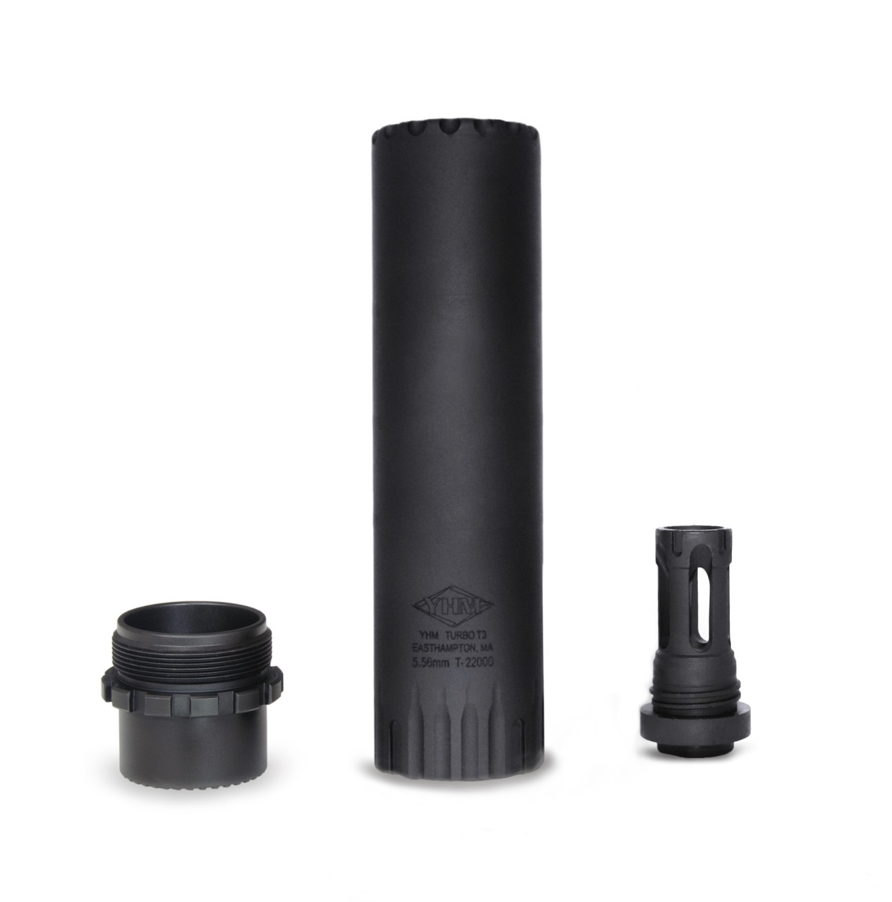 YHM Turbo T3 5.56 Suppressor - Lightweight, Compact, and Durable