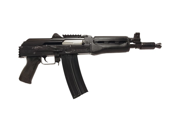 Zastava Arms ZPAP M85 5.56 X 45mm Pistol Dark Walnut Rail Low Recoil NEW -img-2